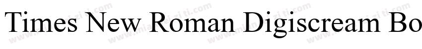 Times New Roman Digiscream Bold字体转换
